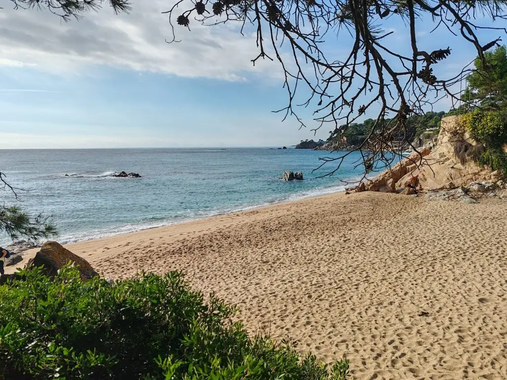Vista de la costa y el mar en el Camí de Ronda de Calonge y Sant Antoni de Calonge