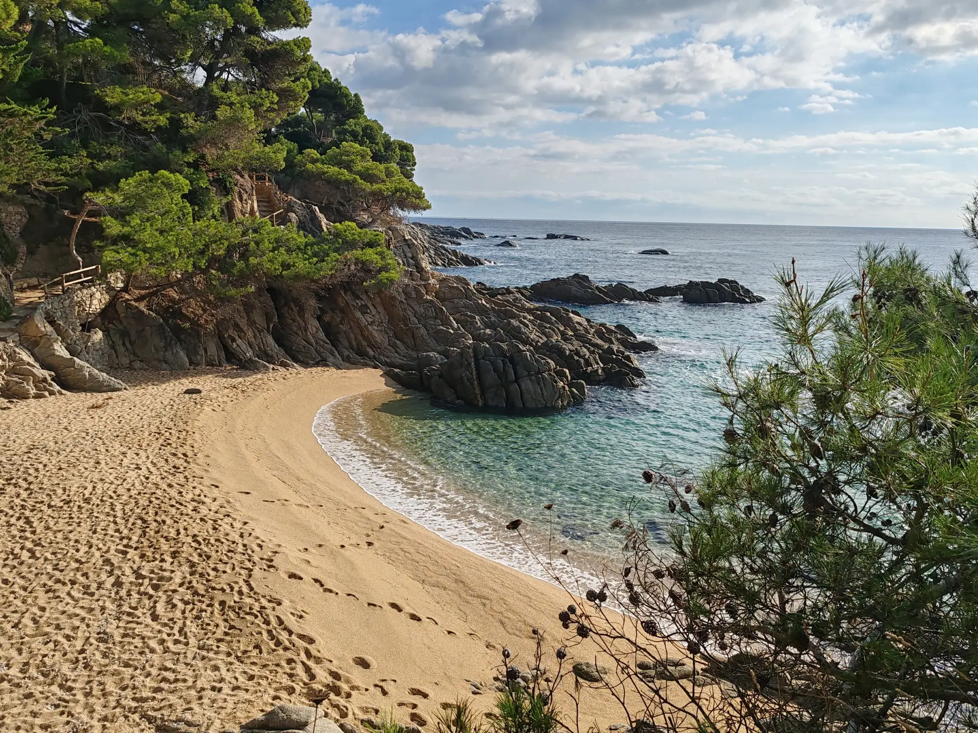 Cala del Camí de Ronda en Sant Antoni de Calonge